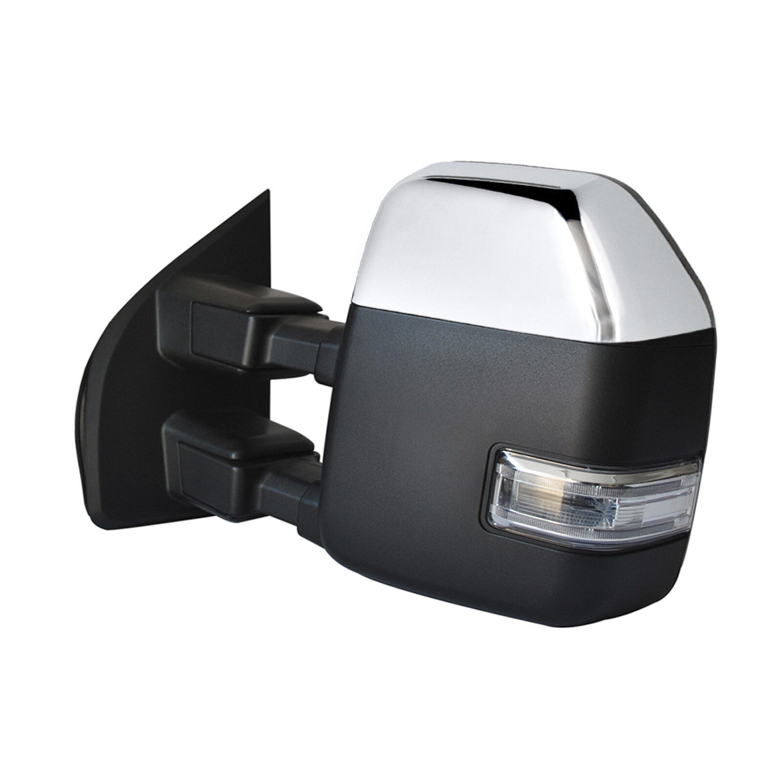 Towing Mirror For 2017-20 Ford F250 350 450 550 Power Heated Driver Side Chrome