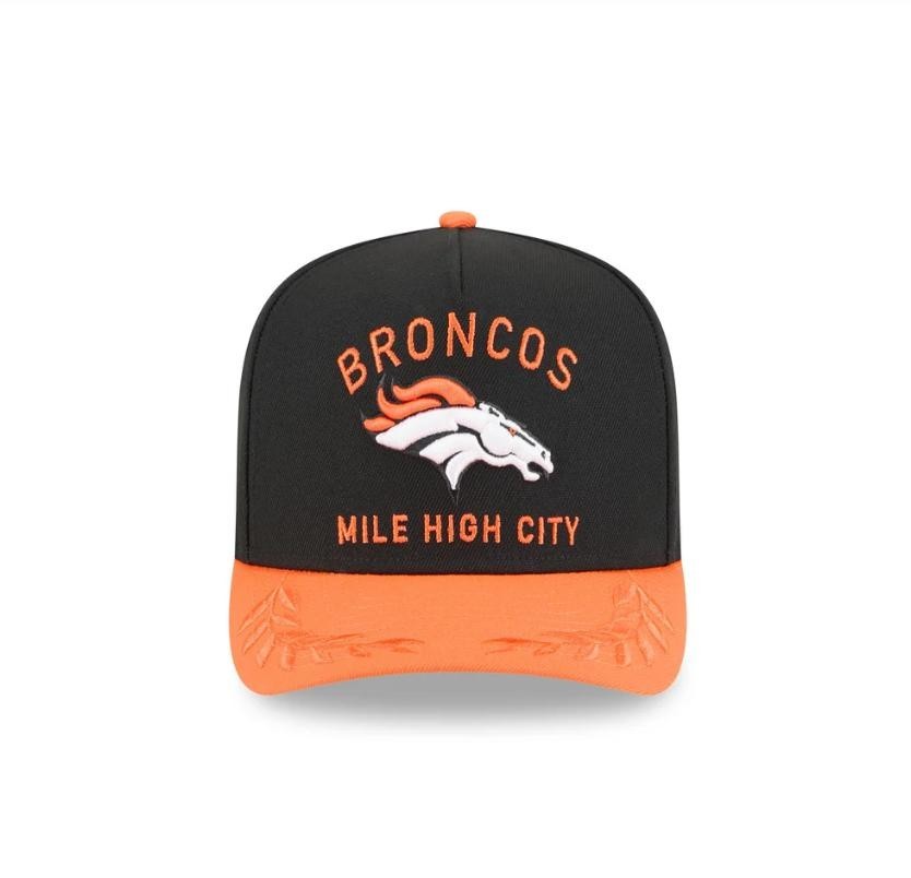 Men's Broncos Cap 2025 Draft 9FIFTY A-Frame Snapback Adjustable Hat