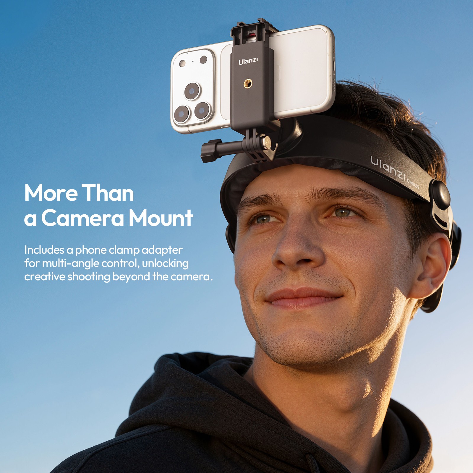 Ulanzi CM029 Adjustable Head Strap Mount for Action Cameras & Smartphones