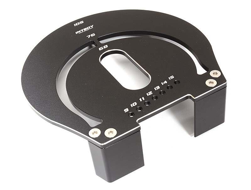 Billet Machined Aluminum Wheel Well Marker for 1/8 Scale On-Road - Black/Silver