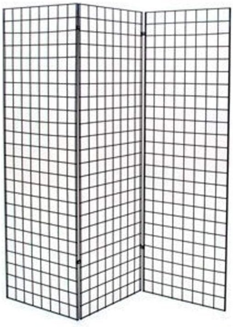 Commercial Grade Gridwall Art Display Panels Z Unit Includes Three 2' X 6'