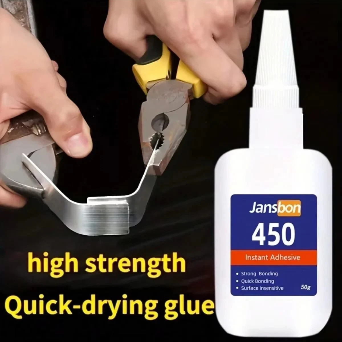 5Sec Super Glue Strong Instant Adhesive Quick Dry For Shoes Glass Metal Wood*