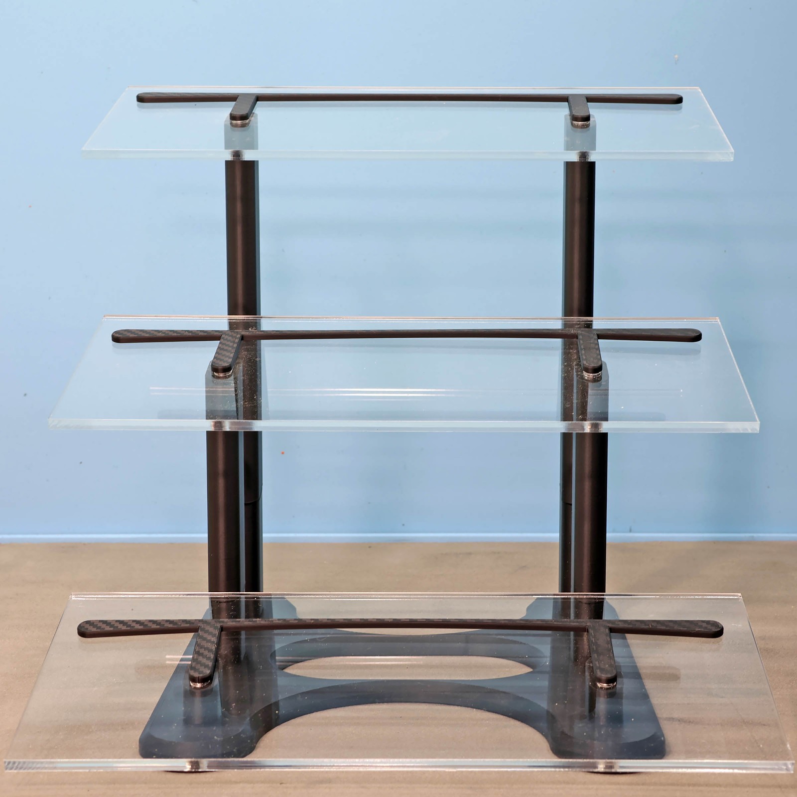 1:18 Scale Acrylic Display Stand for Diecast Model Cars, 3 Tier Shelf Black