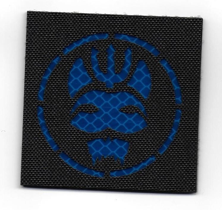 SEAL TEAM BRAVO REFLECTIVE BLUE PATCH