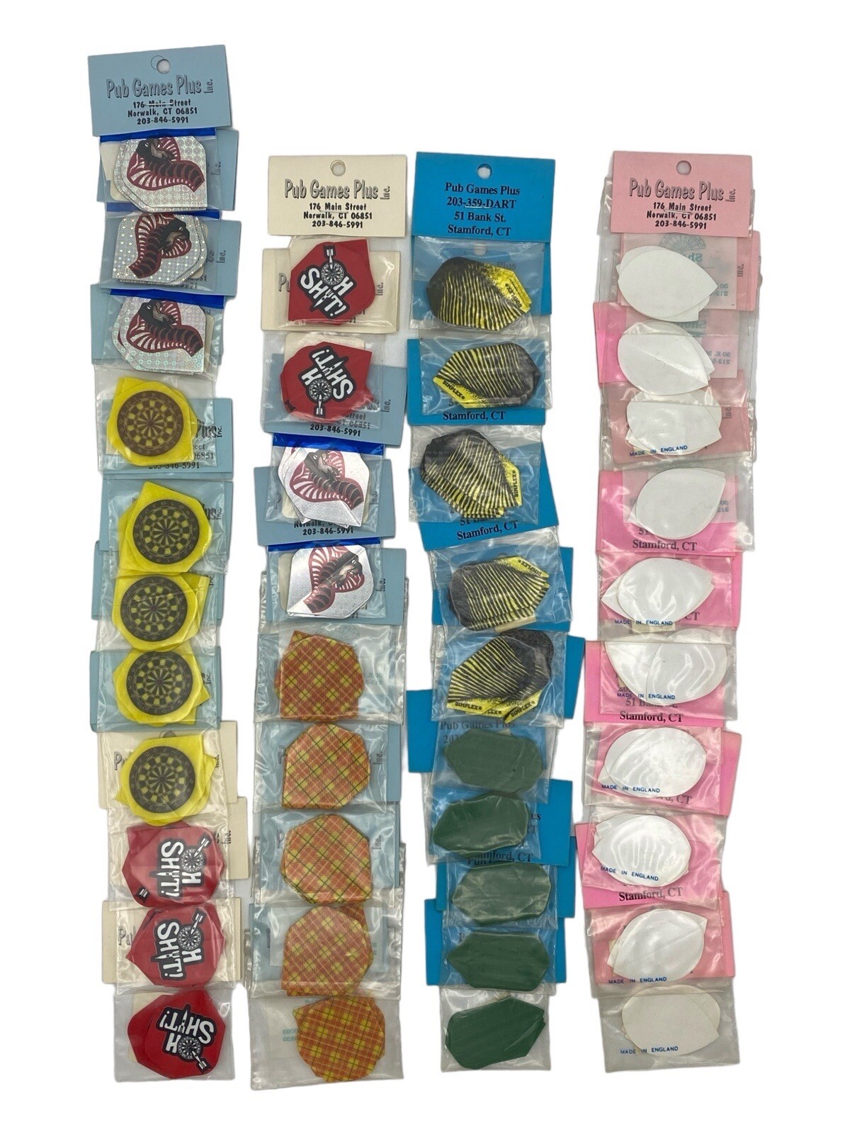 Vintage Mixed Lot Of (40) Packs Of 3 New Old Stock Of Dart Flights 120 Flights
