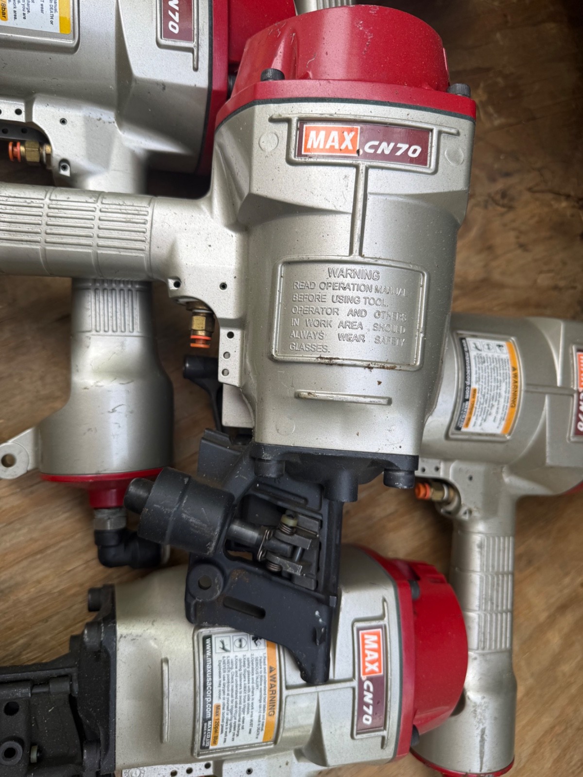 MAX - CN70PAL Machine Mount Coil Nailers - 5 Tools In Total