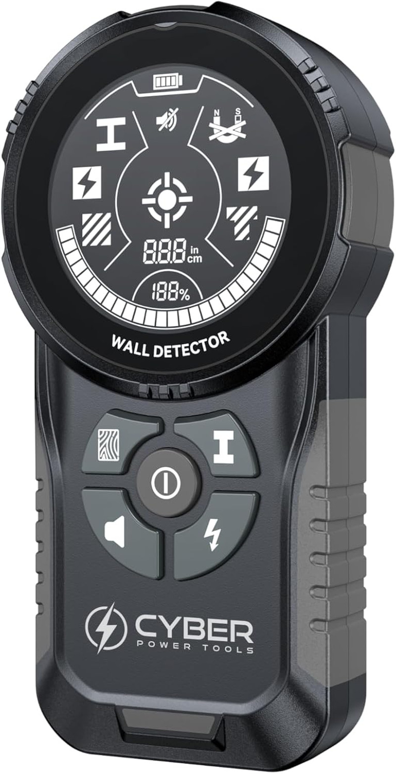 Cyber Pro Stud Finder - Multi-Mode Wall Scanner with Digital Display & Grip