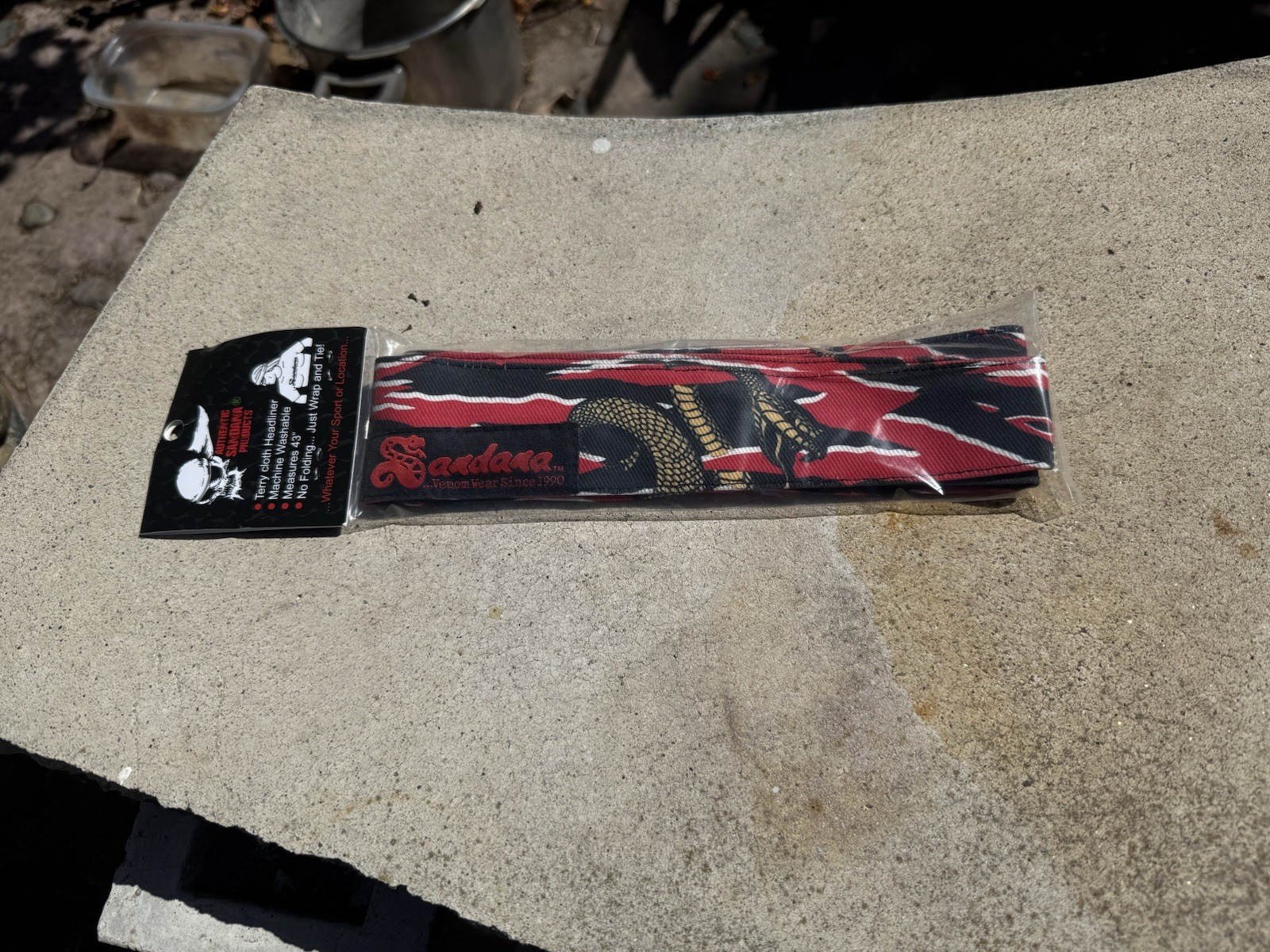 paintball Sandals NORE headband Red Tag Brand New