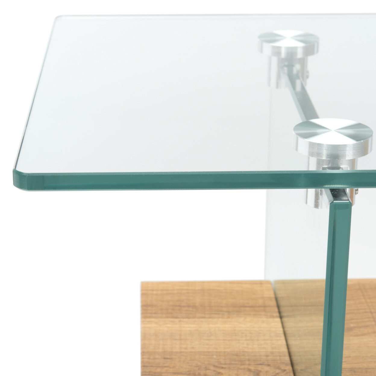 SAFAVIEH Kayley Console Table | Glass / Natural Brown |