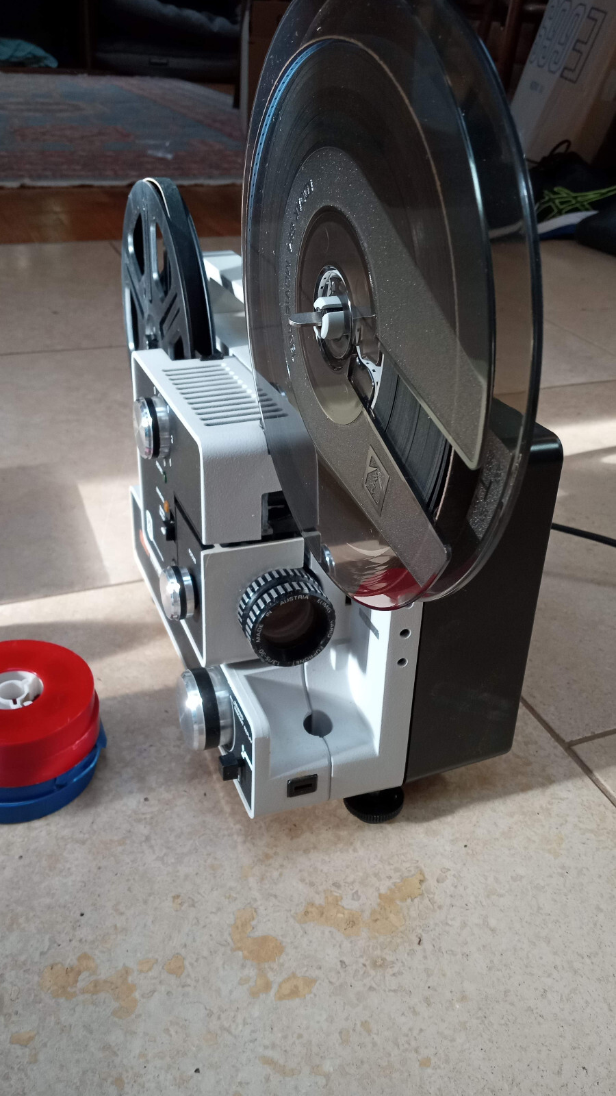 Eumig Mark 610D Projector in Excelent Condition With Reels Case Manuals Etc