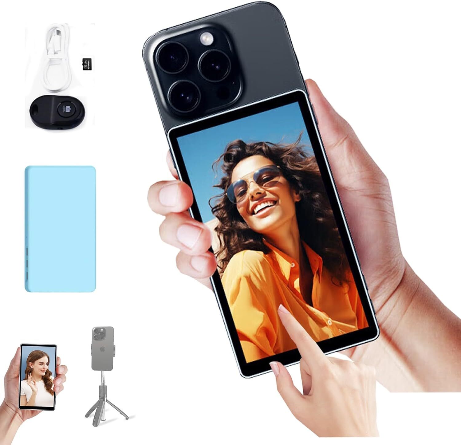 SHIMBOL CP5 Phone Vlog Selfie Monitor Screen 5inch 1080P Touch-Screen Screen
