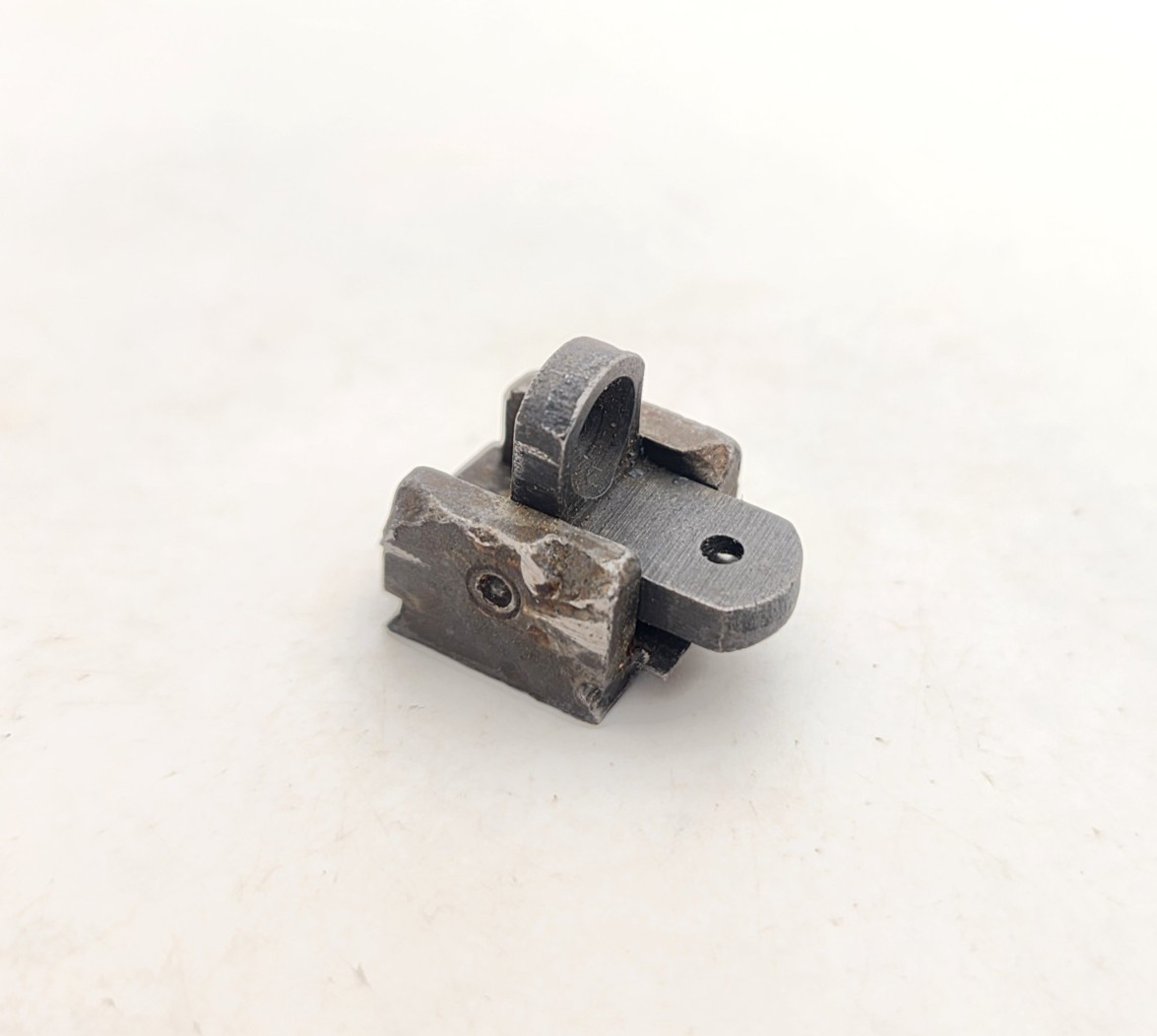 Original USGI M1 Carbine Square "S" Stamp Rear Flip Sight (Damaged Corners)