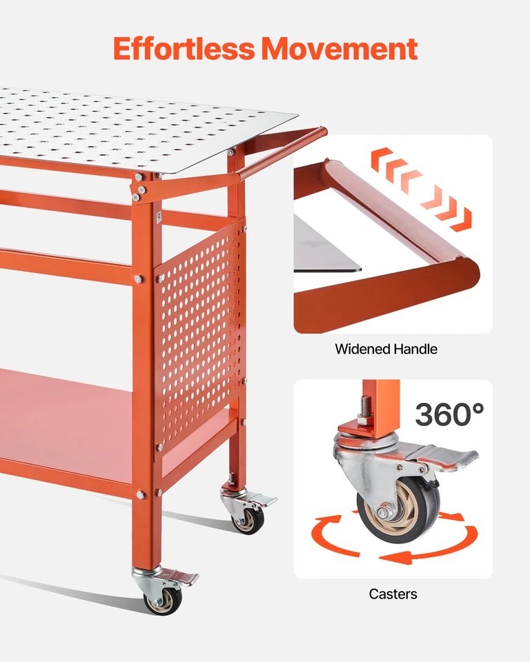 Welding Table 40"x24" Welding Table with 800LBS Static Weight Capacity