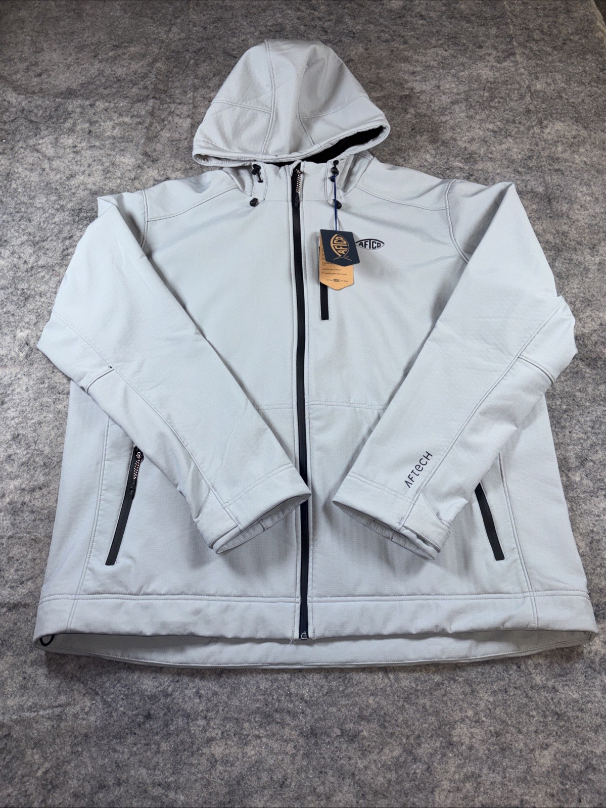 NWT AFTCO Reaper Windproof Jacket Men's 2XL Harbor Gray Water Repellent Vented