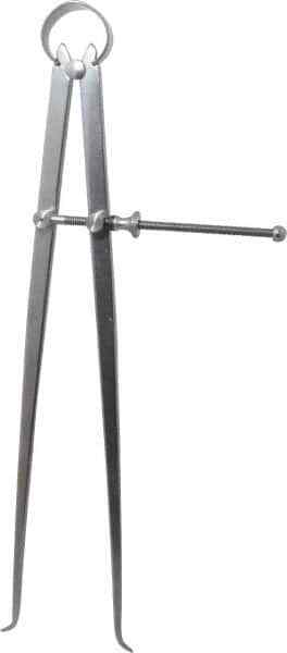 Starrett 12" Leg, Spring Joint, Steel, Polished, Inside Caliper 12" Max Measu...