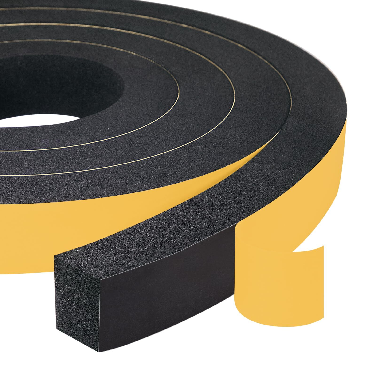 Yotache High Density Adhesive Foam Tape 2 Rolls 1" W X 3/4" New Adhesive Craf...