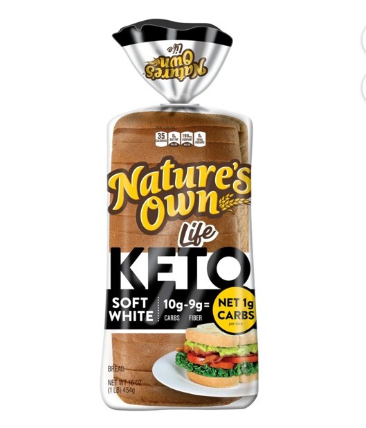 Natures Own Life Keto 16 Oz White Bread (2 Pack)