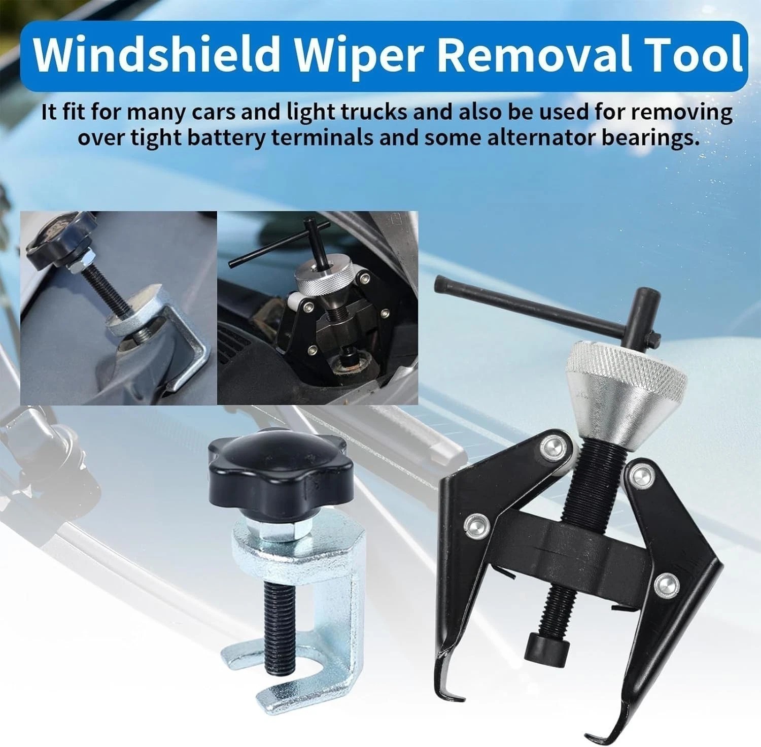 Auto Car Windscreen Windshield Wiper Blade Arm Puller Removal Remover Tool Kits