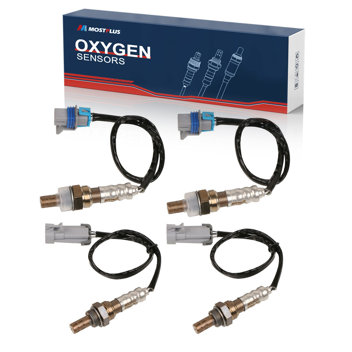 4PCS Upstream & Downstream O2 Oxygen Sensor For Cadillac Escalade GMC Yukon 6.2L
