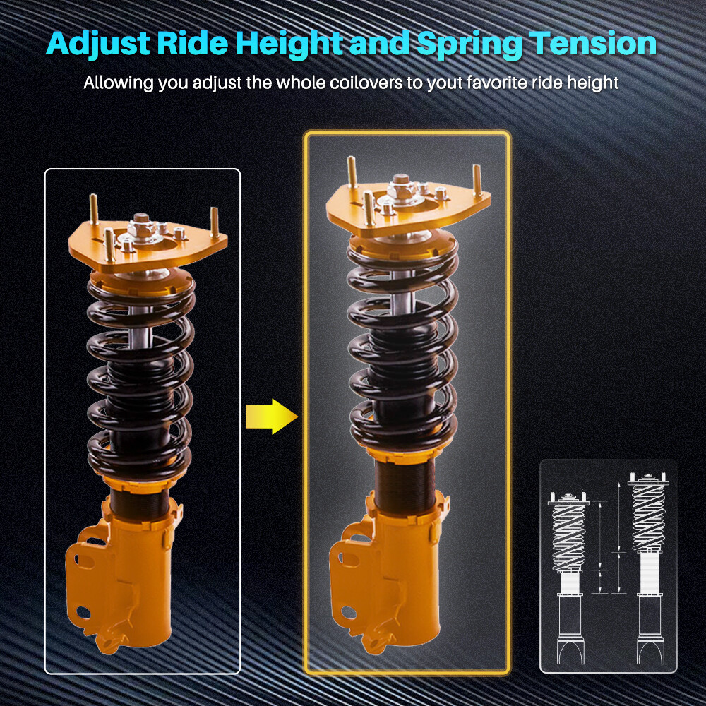 Adjustable Coilovers Struts Lowering Kit For Toyota Corolla 87-02 E90 E100 AE92