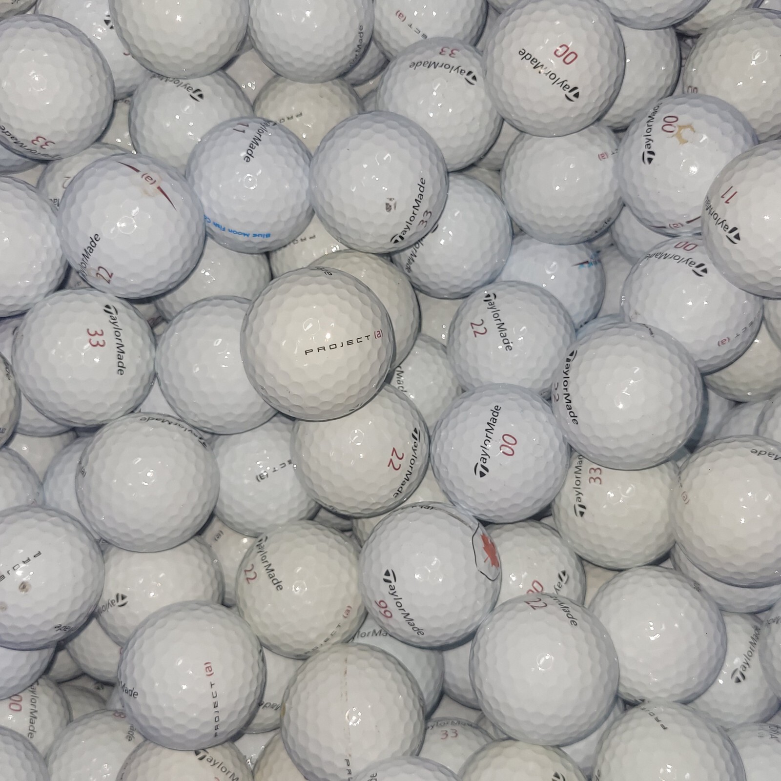 24 TaylorMade Project (a) Used Golf Balls 4A Grade AAAA