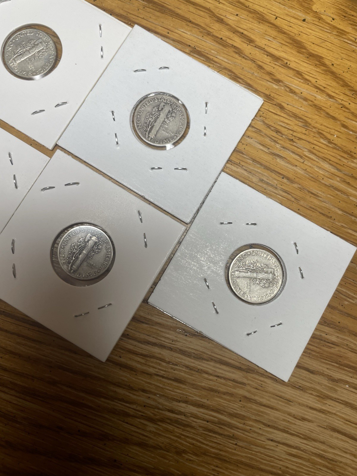 7 Mercury Dimes (1916-1945) Assorted Dates 90% US Silver Coins