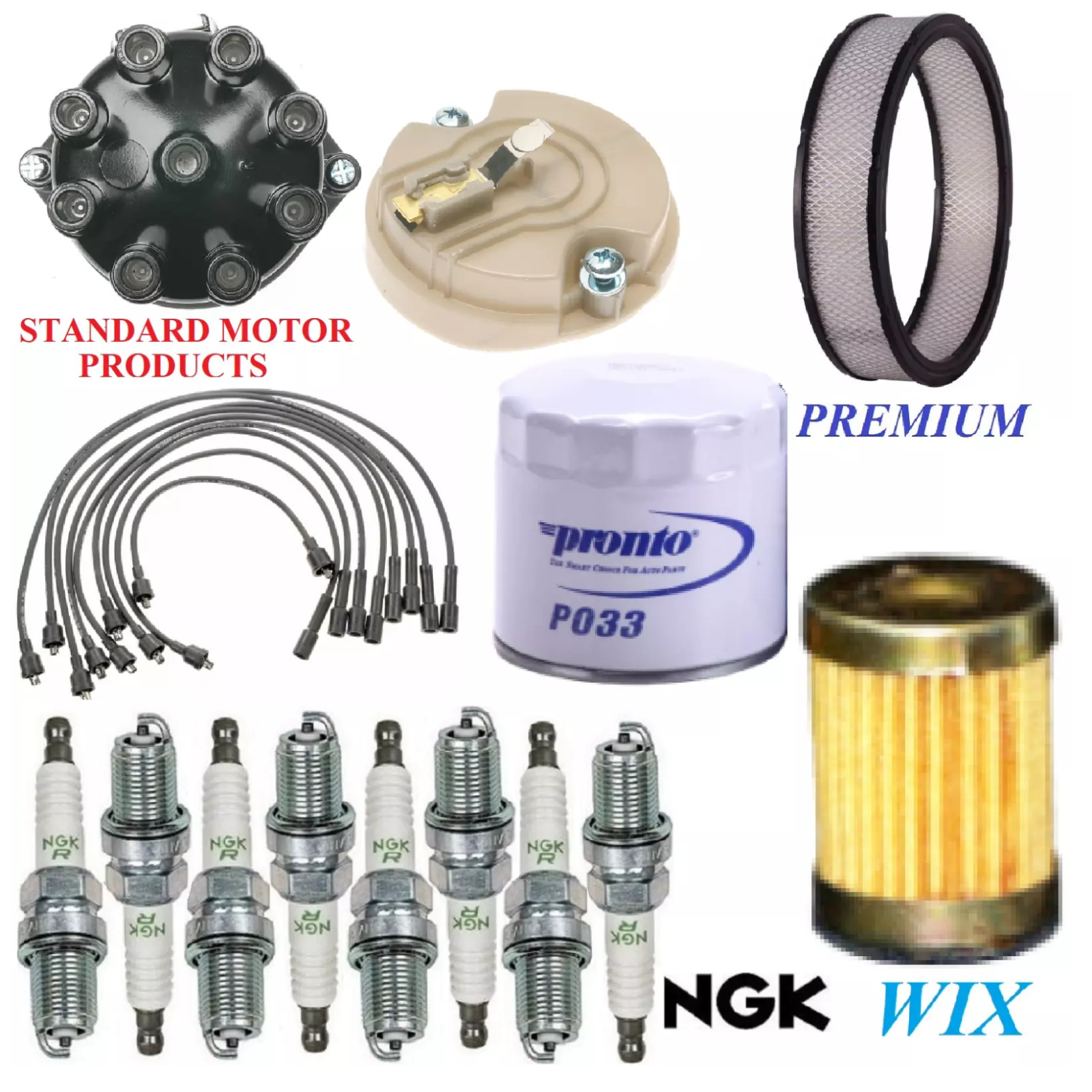 Tune Up Kit Filters Cap Wire Plugs For PONTIAC GTO V8 6.6L 4BBL 1973