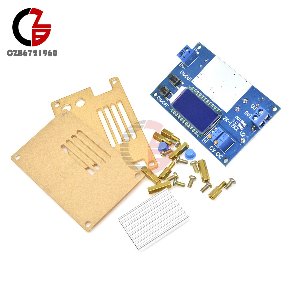 12A Digital LCD Display 24v19v12v to 5v6v adjustable buck module with shell