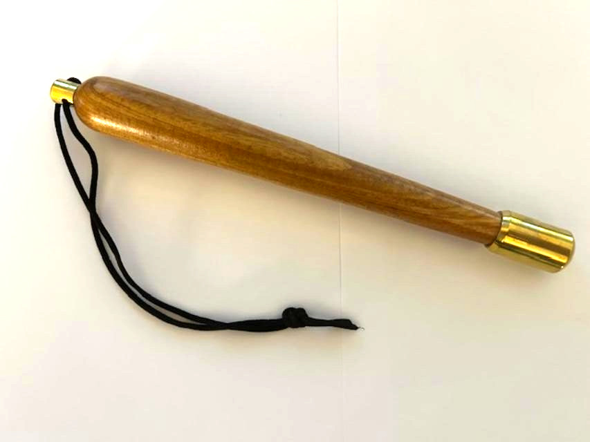 Fly Fishing Brass Head Wooden Handle Trout Priest  & Lanyard   22cm - 9 Inch