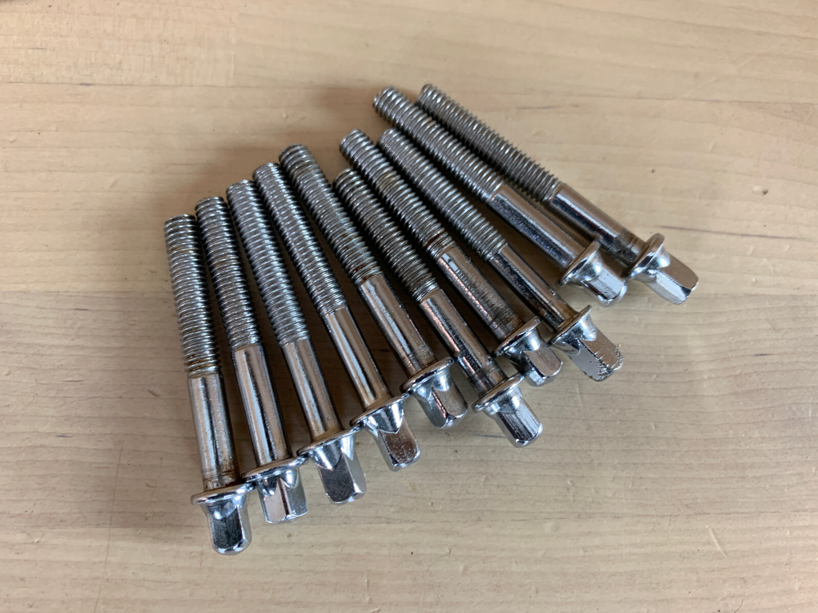 LOT of 10x 6mm M6 TENSION ROD Tom Snare Drum Parts Metric 1-3/4-Inch Import