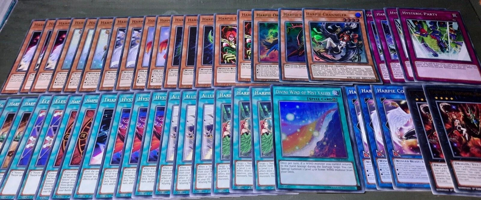 Yugioh Complete Harpie deck 45 Cards - Ready To Play **HOT** + Bonus