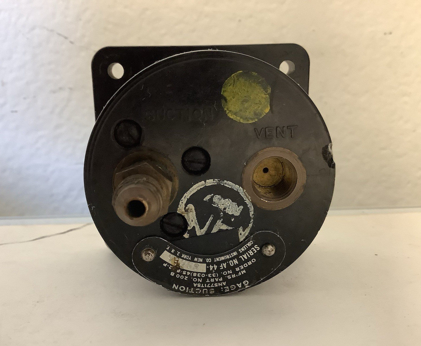 Collens Instruments AN5771T5A Suction Gauge Indicator P/N 200B