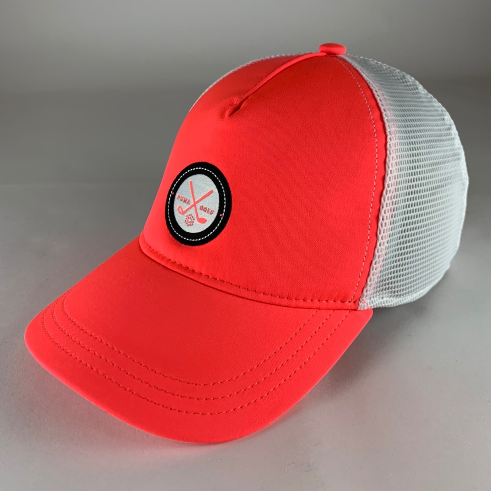 Puma Golf Unisex Pink White Snapback Trucker Hat