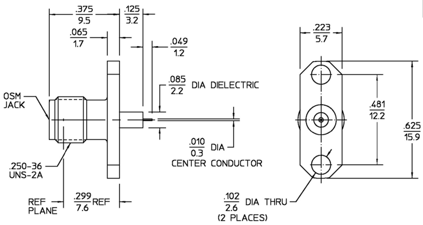TE Connectivity 1052901-1 SMA Connector, Jack, Female Socket, Panel mount 50 Ohm