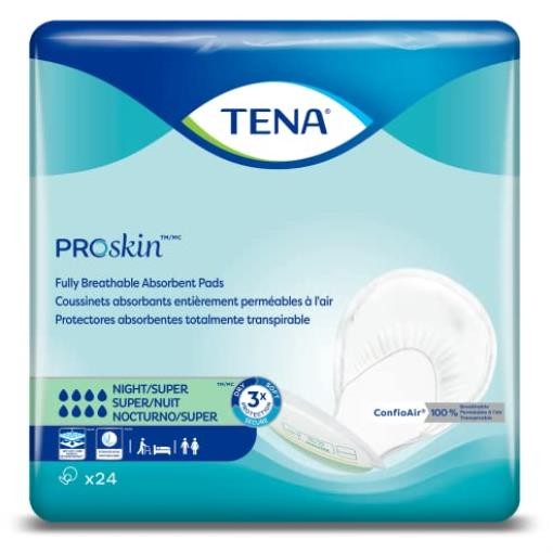 TENA ProSkin Night Super Pads 48 Count Maximum Absorbency