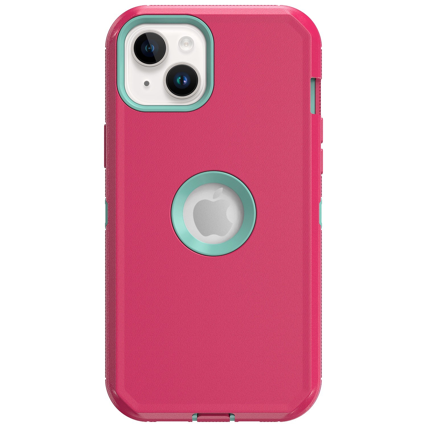 For iPhone 13 Rugged Shockproof Case Hard Soft Protective Cover / Tempered Glass