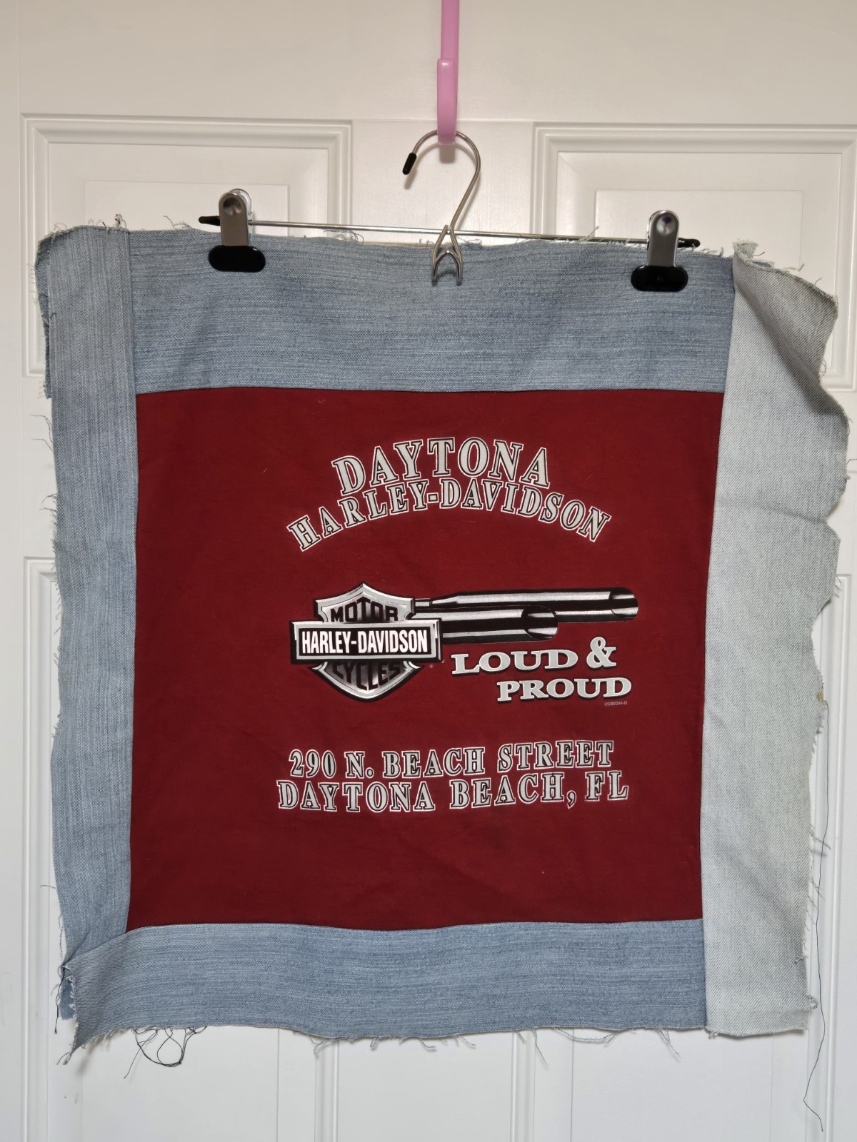 Harley Davidson Jacket Back Patch Sew On Upcycle Motorcycle 4