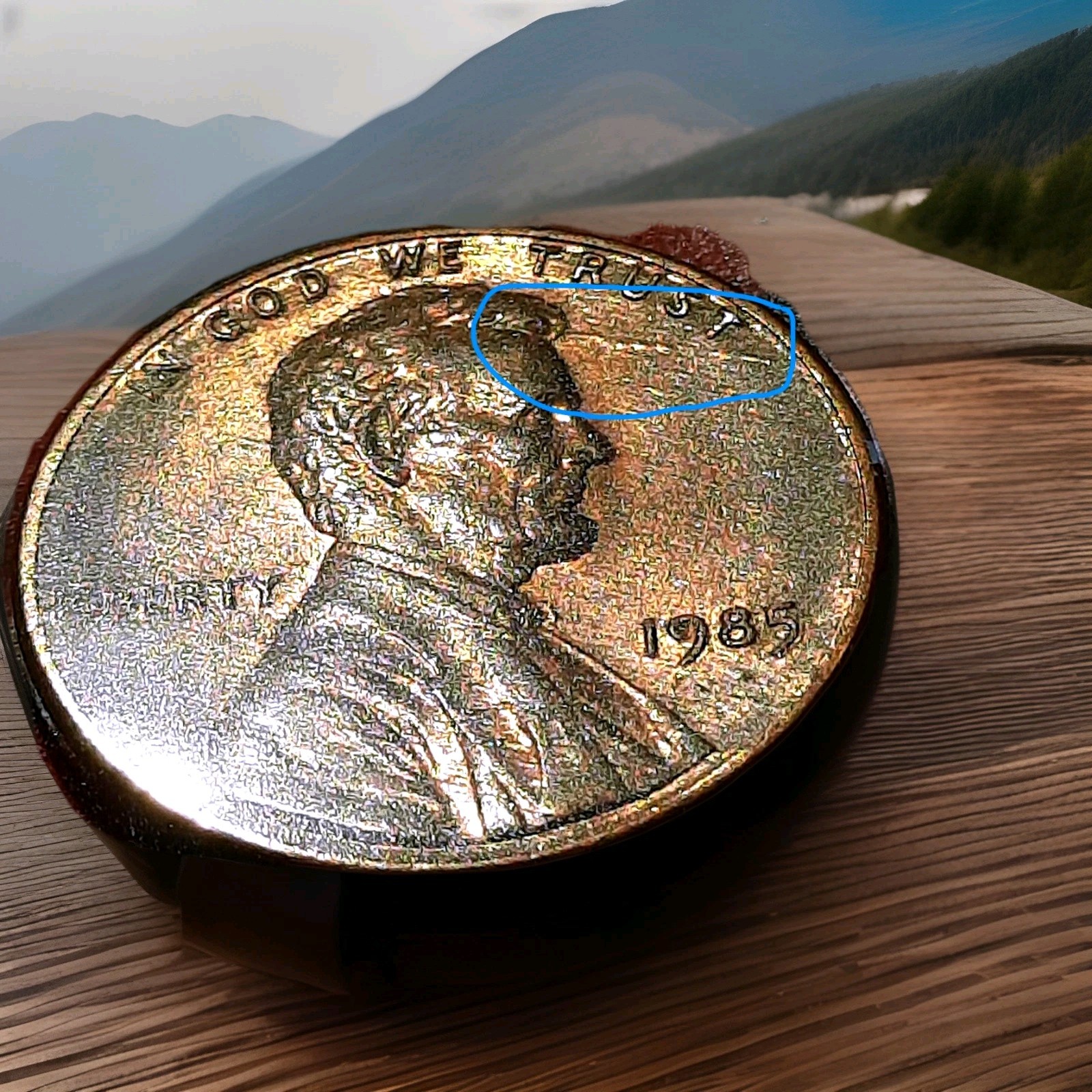1985 P- Lincoln Memorial Cent Plating Issues Obverse