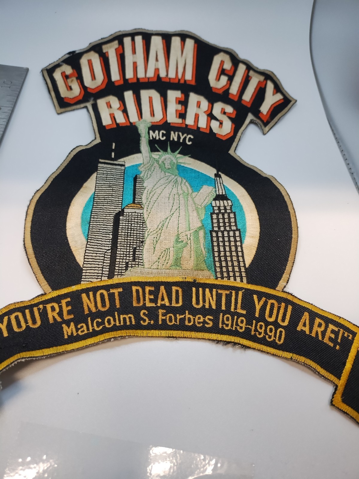 Gotham City Riders MC NYC Back Patch Rocker Rare