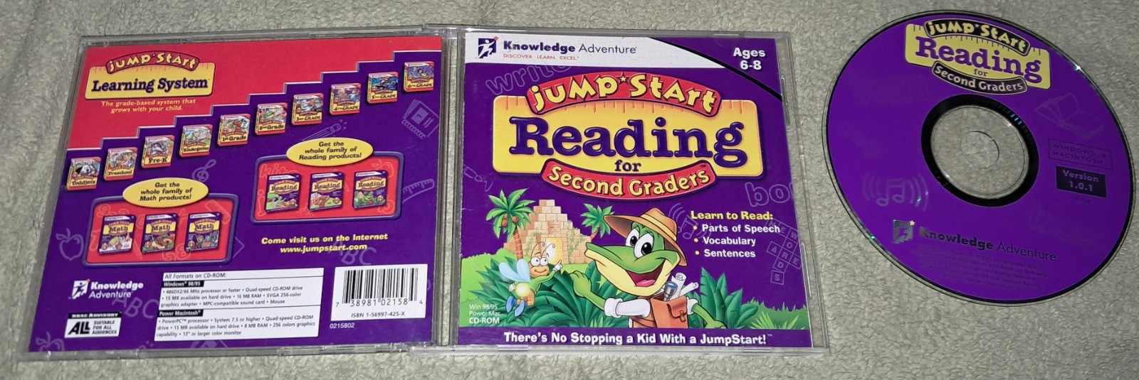 Jump Start Reading for Second Graders PC/Computer Software Knowledge Adventure A