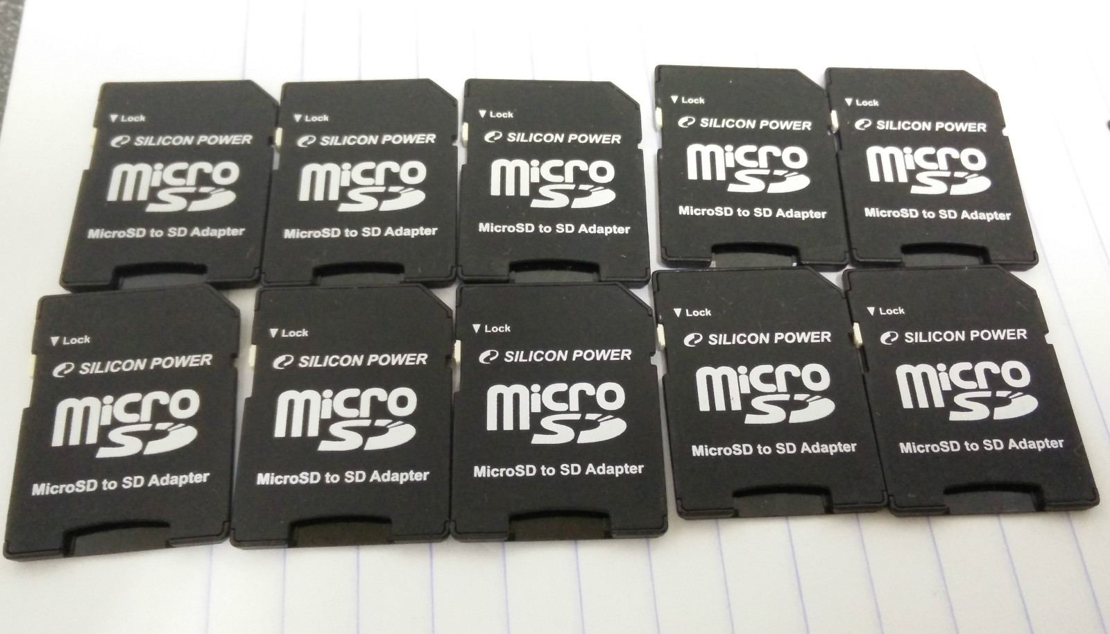 Lot of 75 Silicon Power MicroSD to SD Adapters