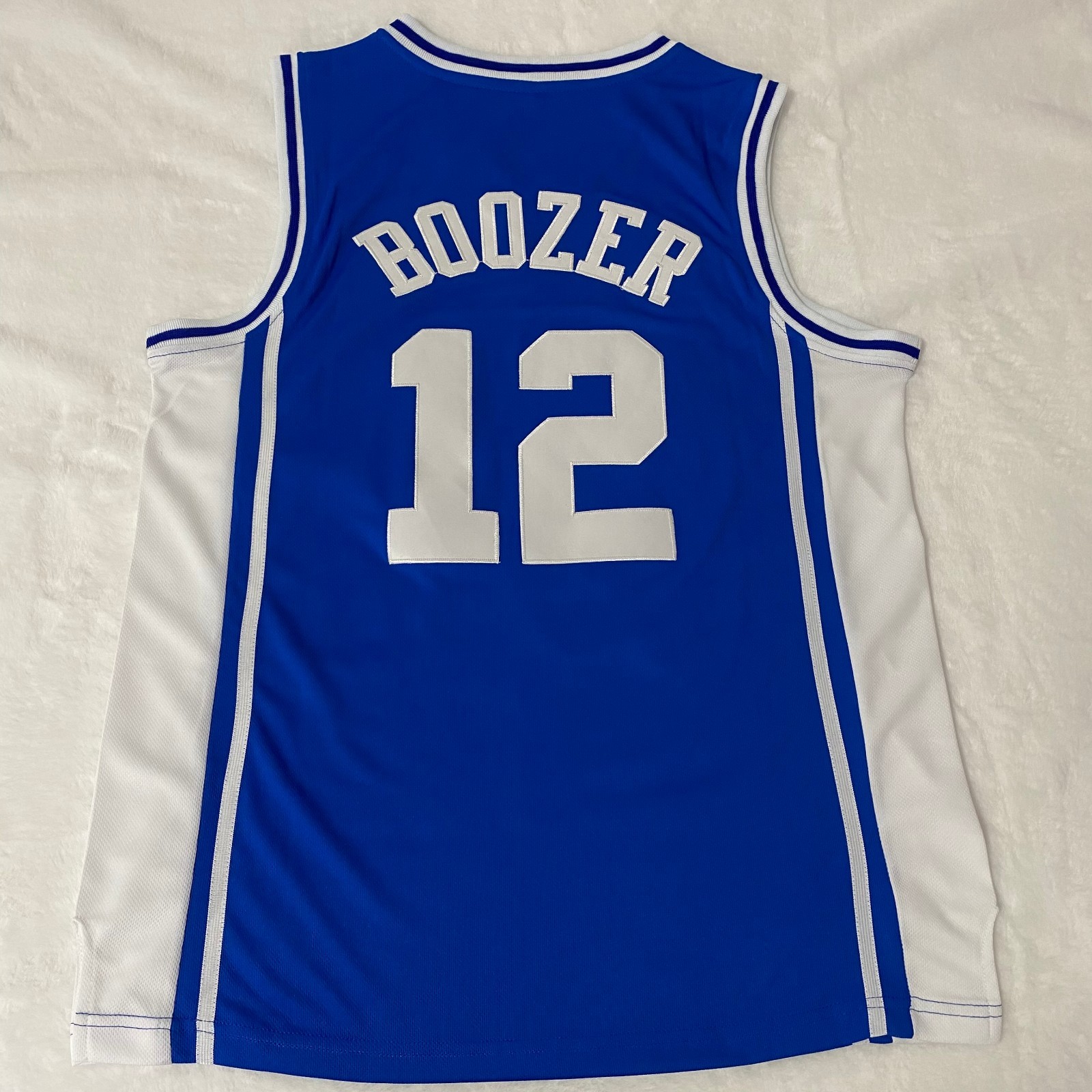 Cam Boozer #12 Jersey, Blue Embroidery, S-2XL