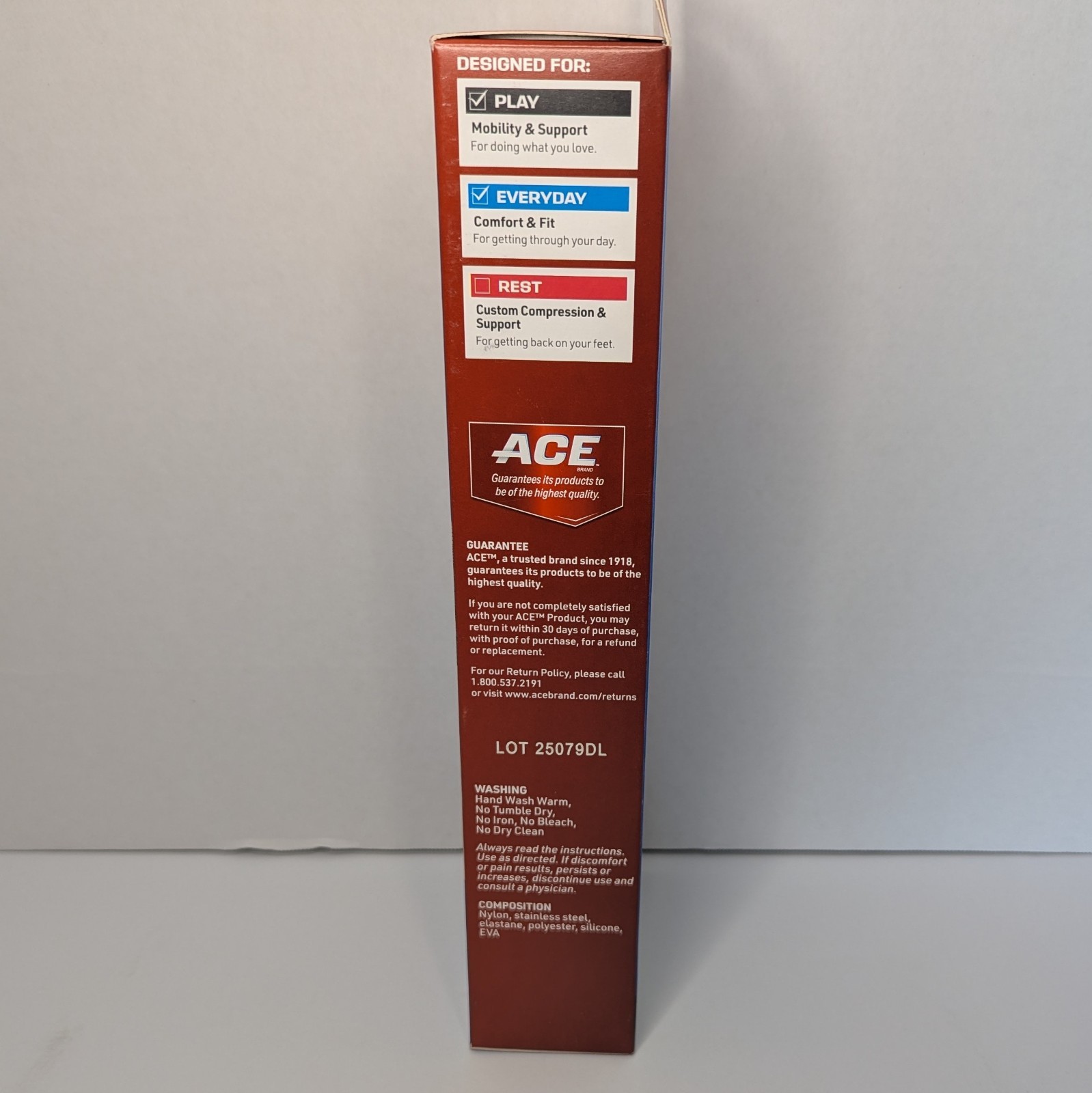 ACE Brand Flex Comfort Compression Knee Sleeve with Stabilizers