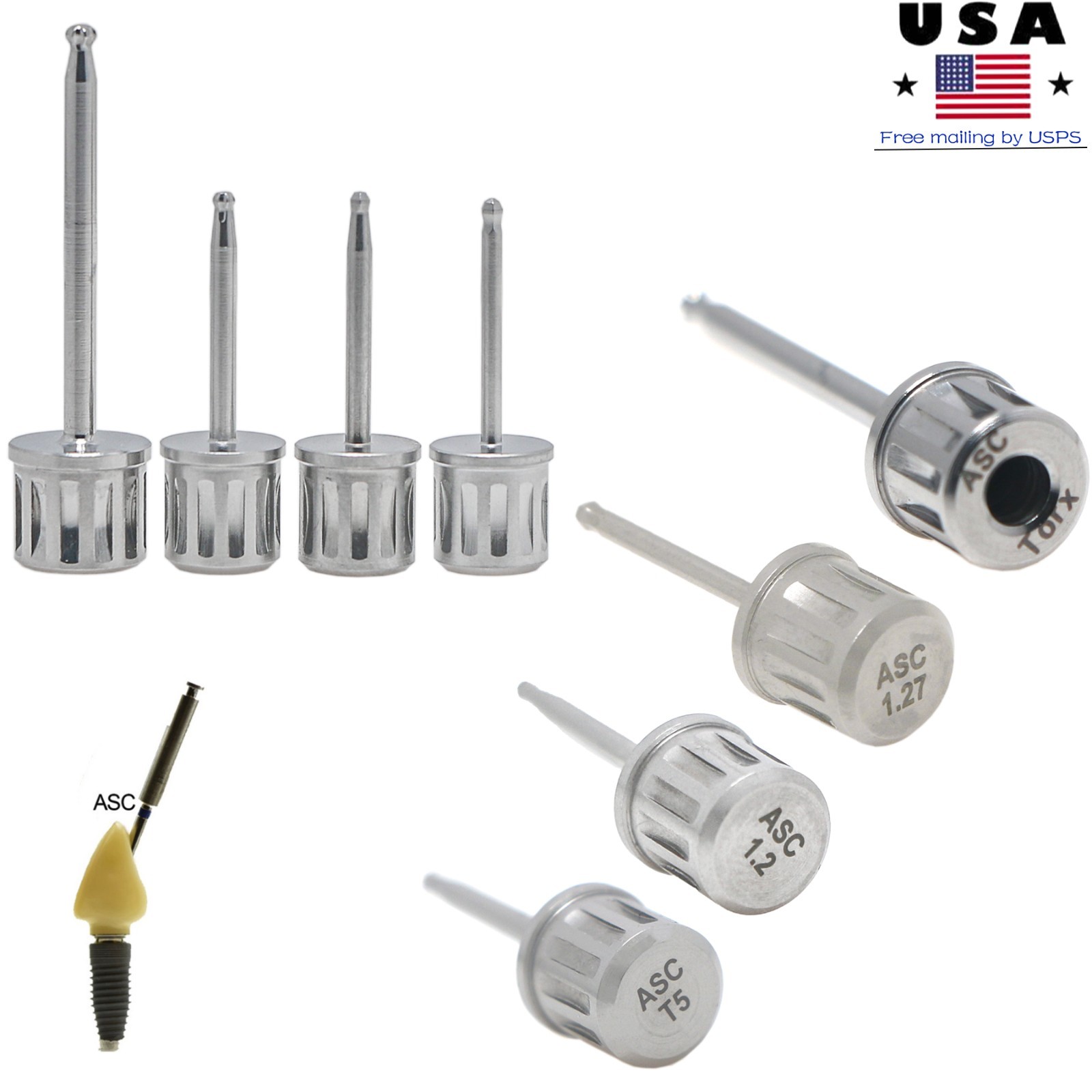 Implant ASC Screwdriver for Hiossen Nobel ITI Mis Angled Screw Channel Abutment