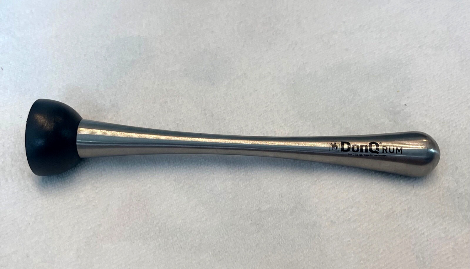 Don Q Rum Muddler - silver/black - NEW unused
