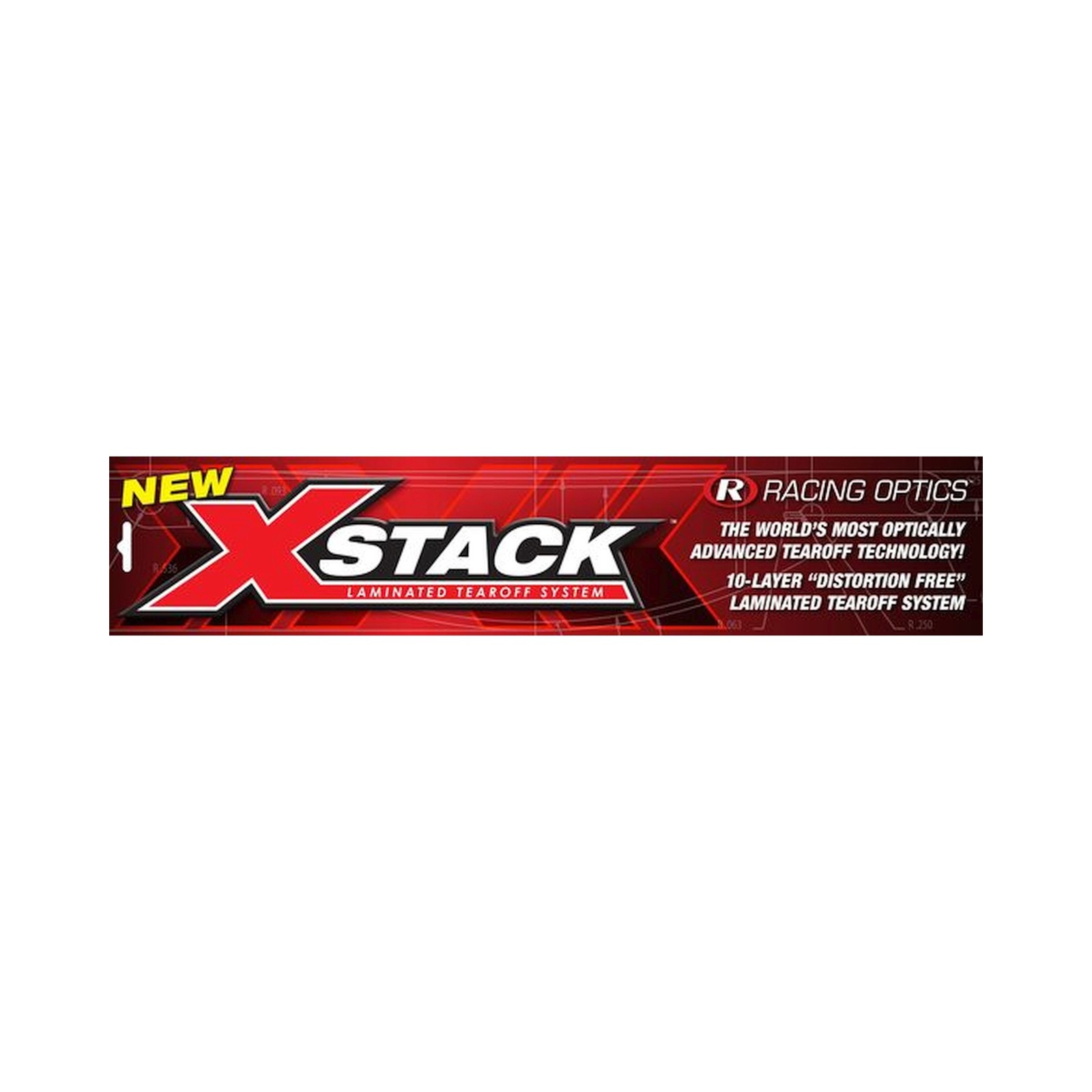 10209C Racing Optics Laminated Tearoffs