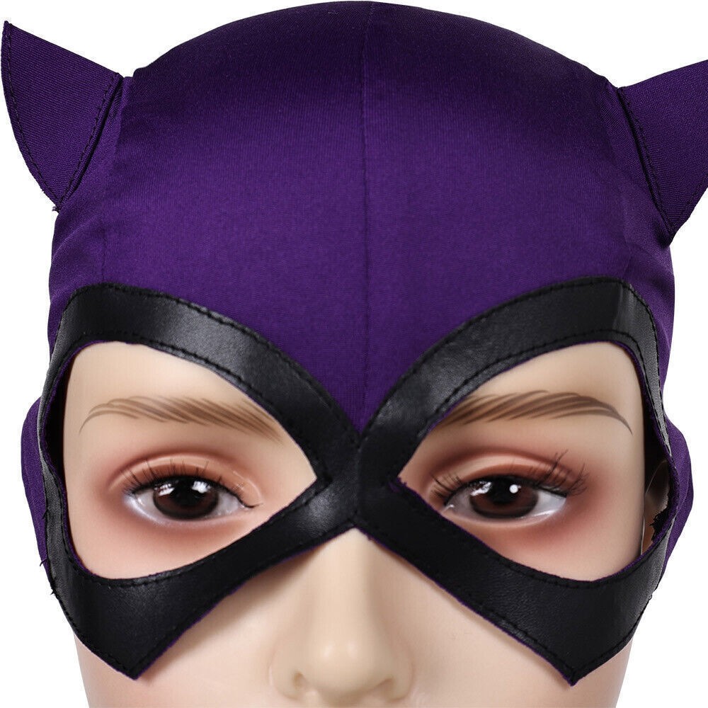 Catwoman Hood Mask Cosplay Props Halloween Carnival Costume Accessories