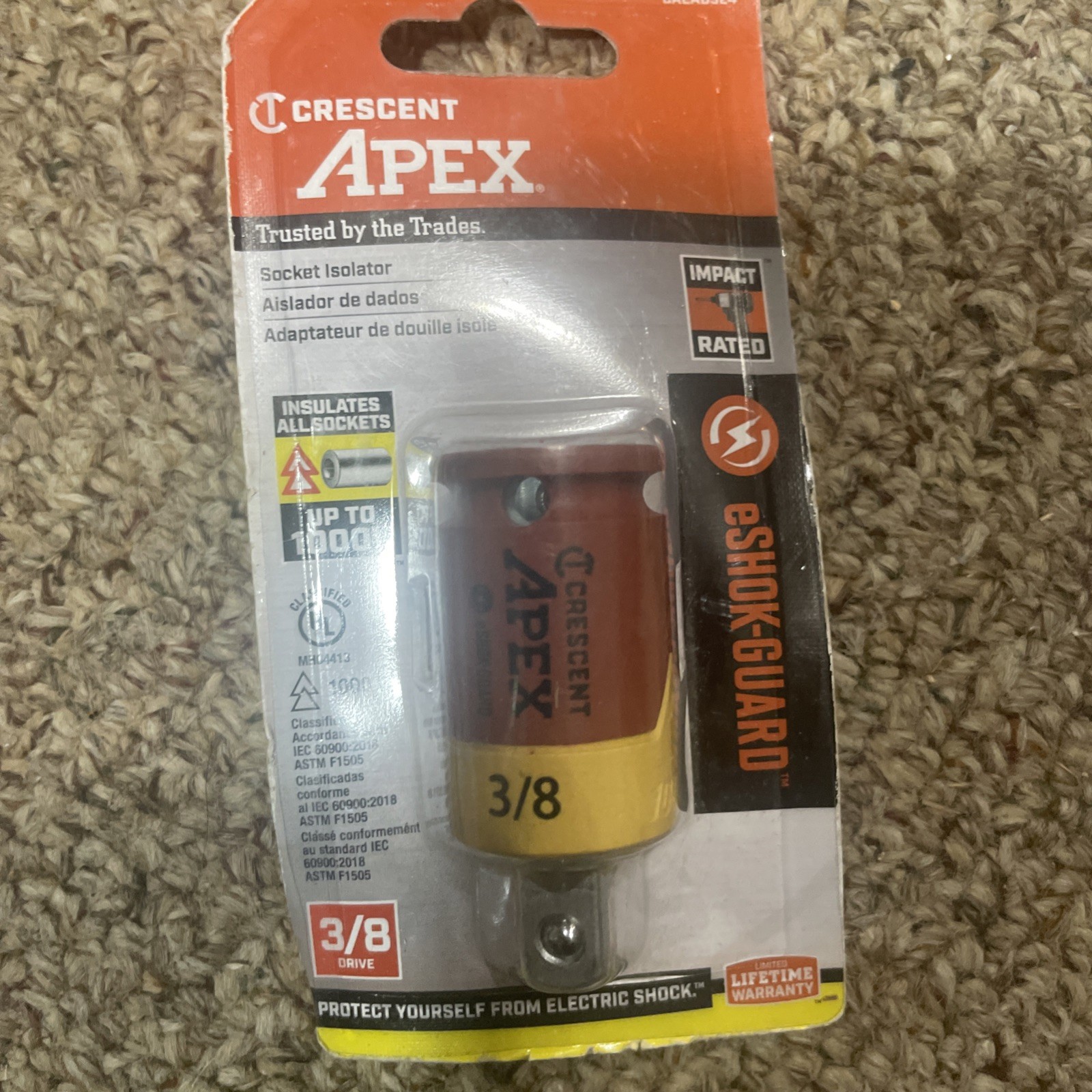 Crescent Apex eSOCK-GUARD Impact Socket Isolator Set, 1/4, 3/8, 1/2, Drives
