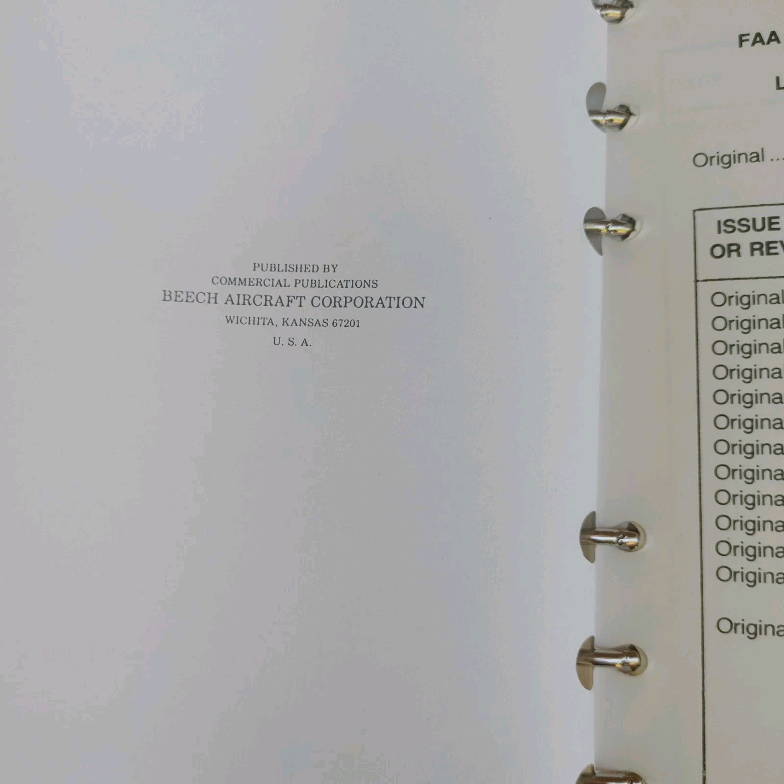 Beechcraft F33A & F33C Bonanza Pilot’s Operating Manual