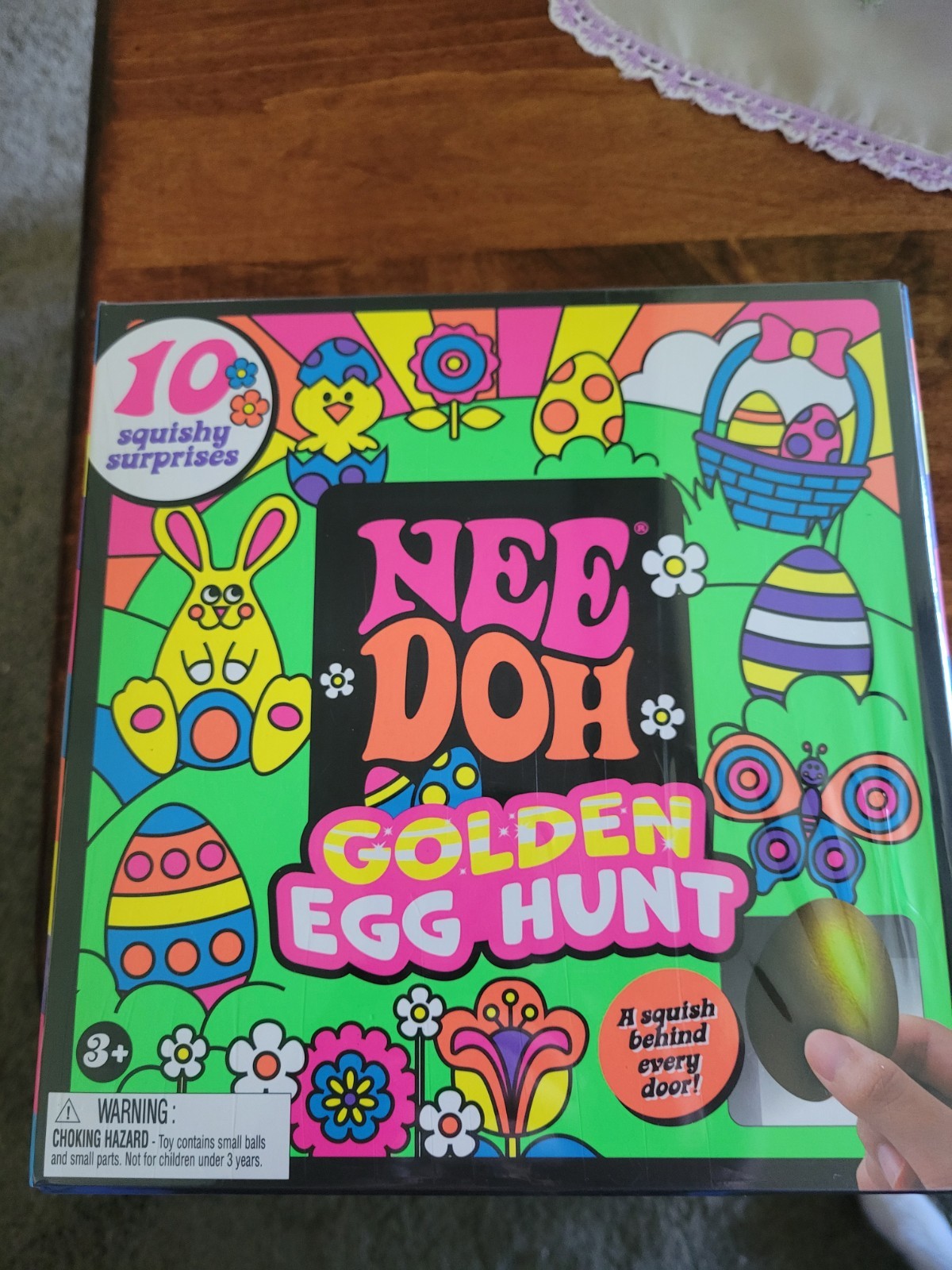 Nee Doh Golden Egg Hunt 10 Squishy Surprises Squeezable Stress Reliever Toy New